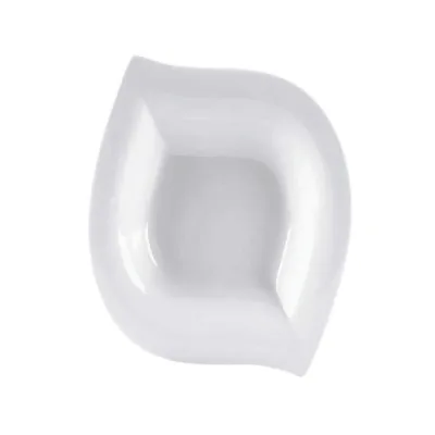 Porselen Leaf Beyaz Çukur Tabak 26Cm  