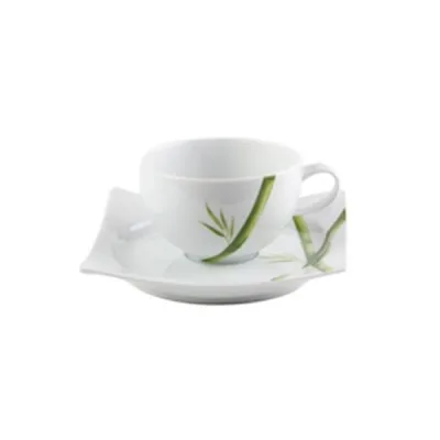Porselen Bambu Çay Nescafe Fincan Takımı