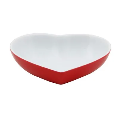 Porselen Kırmızı Kalp Kase 10Cm     