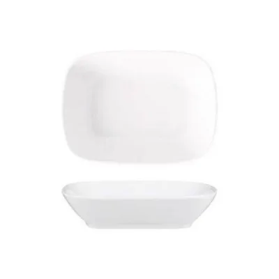 Porselen Delta Kare Kayık Tabak 14 cm