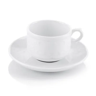Porselen Flora Kahve/Nescafe/Çay Fincanı ve Tabağı
