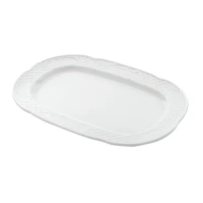 Porselen Flora Kare Kayık Tabak