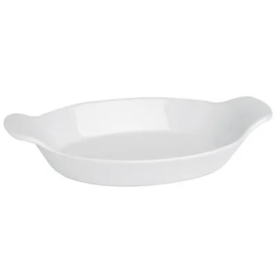 Porselen Luna Beyaz Fırın Kabı 22Cm   