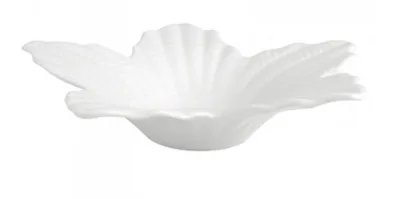 Porselen Zen Yaprak Kase Dekorsuz 20 cm