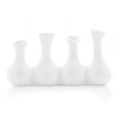 Porselen Vazo Dörtlü Vazo