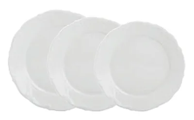 Porselen Maria Beyaz Düz Tabak 19Cm   