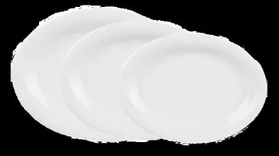 Porselen Lara Beyaz Kayık Tabak 17Cm  