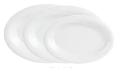 Porselen Troy Beyaz Kayık Tabak 17Cm  