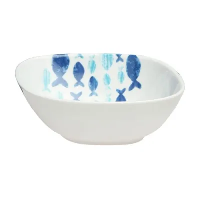 Porselen Deep Blue Desen1 Kase 17Cm   