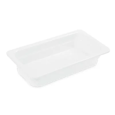 Yüksek Isı Polikarbon Bir Bölü Üç Boy H-Küvet GN 1/3 17,6x32,5 cm