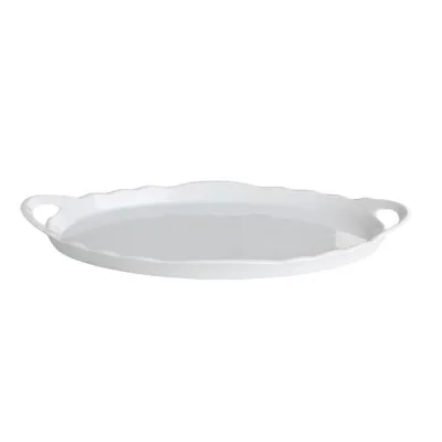 Porselen Beyaz Tepsi 33Cm        
