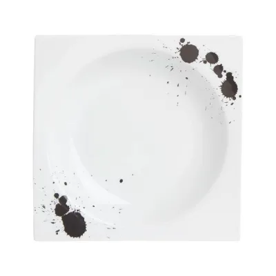 Porselen Black Touch Desen3 Çukur Tabak 