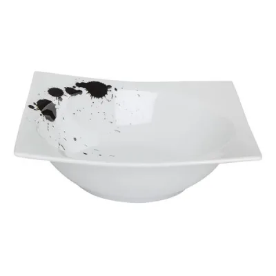 Porselen Black Touch Desen3 Kase 16X16Cm
