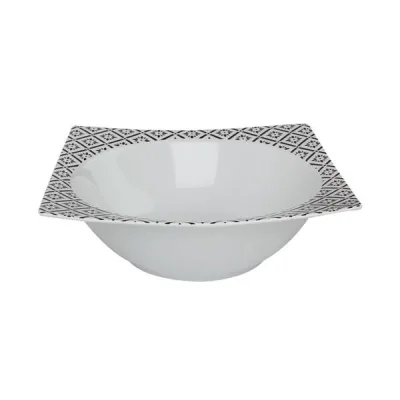 Porselen Black Touch Desen1 Kase 23X23Cm