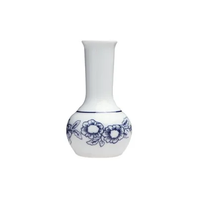 Porselen Blue Manoir Desen1 Vazo 13Cm  