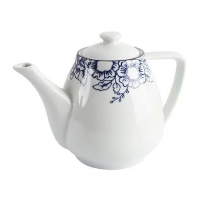 Porselen Blue Manoir Desen4 Tabaklı Çay 