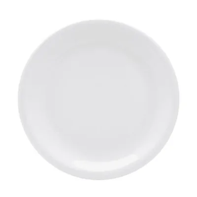 Porselen İstanbul Beyaz Düz Tabak 17Cm 