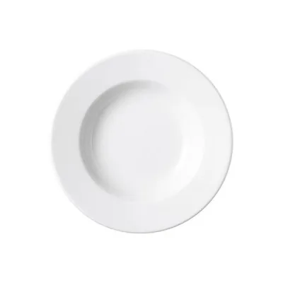 Porselen Soley Beyaz Çukur Tabak 23Cm  