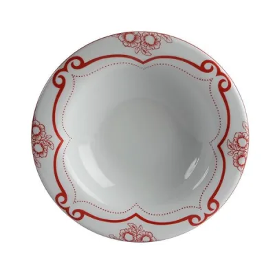 Porselen Red Manoir Desen2 Çukur Tabak 2