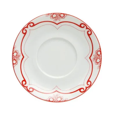 Porselen Red Manoir Desen2 Kase Tabağı 1