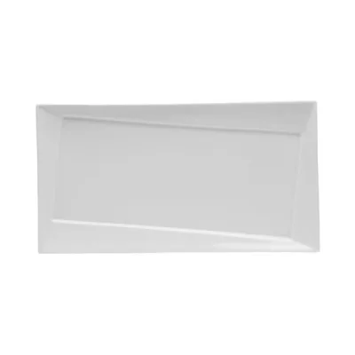 Porselen Twist Beyaz Kayık Tabak 29Cm  