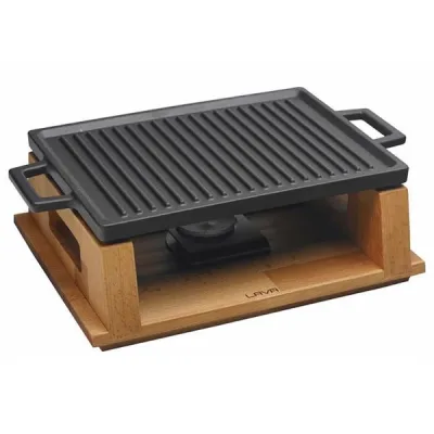 Ahşap Standlı Döküm Demir Dikdörtgen Hot Plate