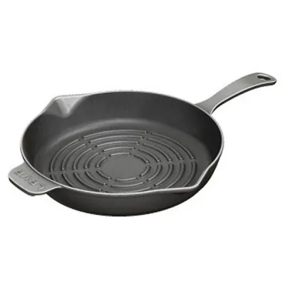 Metal Kulplu Yuvarlak Izgara Tava