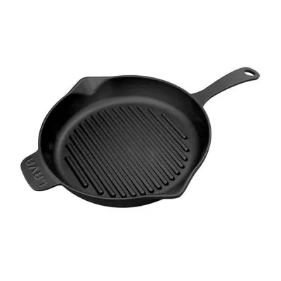 Metal Kulplu Yuvarlak Izgara Tava