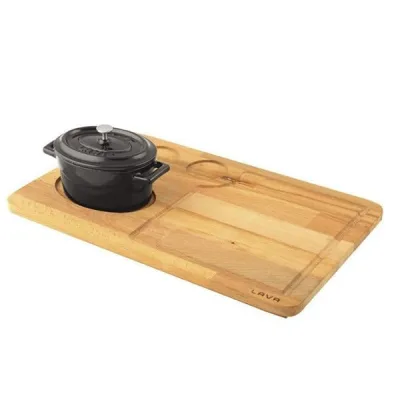 Ahşap Altlıklı Mini Oval Tencere