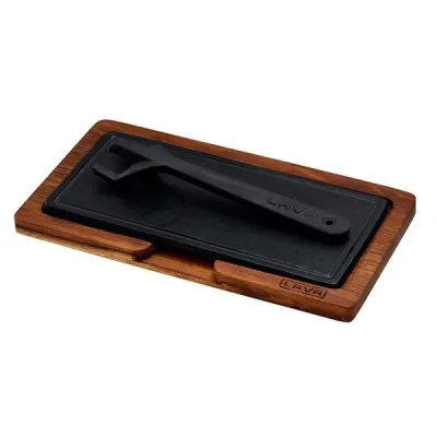 Ahşap Servis Tahtası, Hot Plate Döküm Demir Plakalı