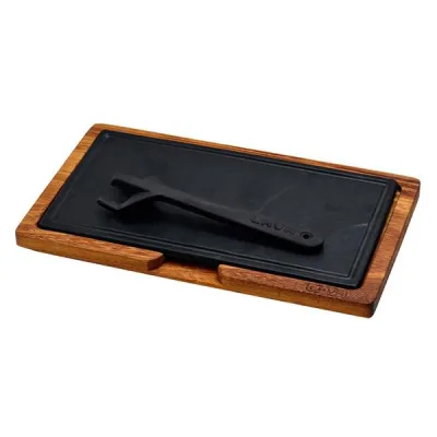 Ahşap Servis Tahtası, Hot Plate Döküm Demir Plakalı