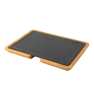 Ahşap Saplı Servis Tahtası, Hot Plate Döküm Demir Plakalı