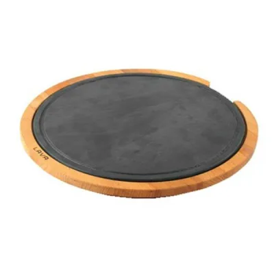 Ahşap Servis Tahtası, Hot Plate Döküm Demir Plakalı