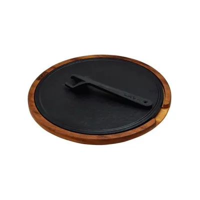 Ahşap Servis Tahtası, Hot Plate Döküm Demir Plakalı