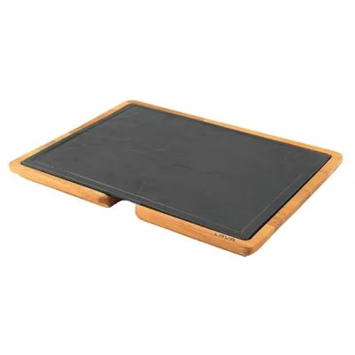 Ahşap Saplı Servis Tahtası, Hot Plate Döküm Demir Plakalı