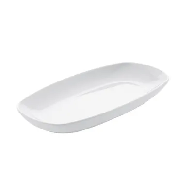 Porselen Köşeli & Yeni Otel Kayık Tabak 19 cm