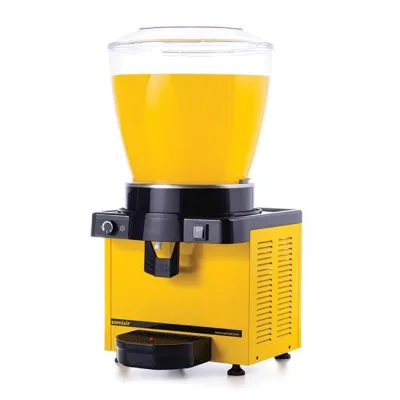 M22 Manuel Panoramik Karıştırıcılı Soğuk İçecek Dispenseri Sarı 22 Litre M22.AY