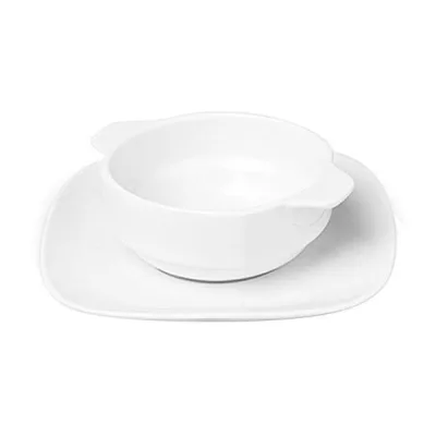 Porselen Mimoza Konsome Kase Tabağı 21 cm
