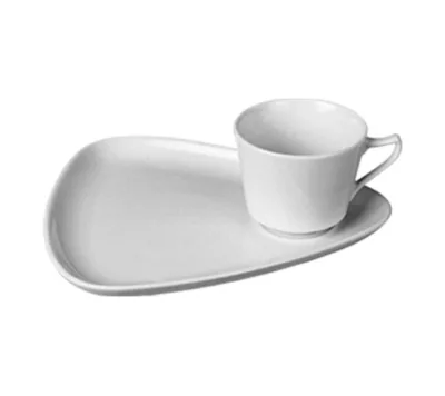 Porselen Espresso Kayık Tabak