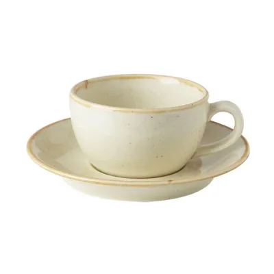 Porselen Seasons Sarı Tabaklı Çay Fincan
