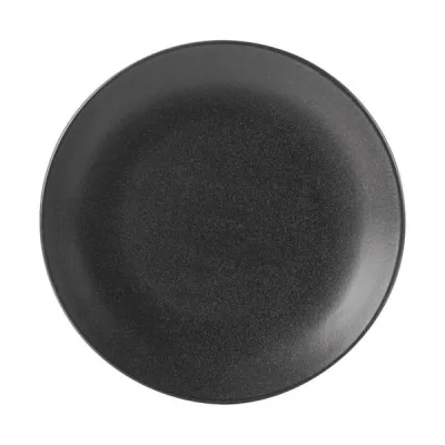 Porselen Seasons Siyah Düz Tabak 18Cm  