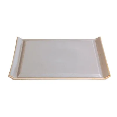 Porselen Seasons Gri Biftek Tabağı 32Cm 