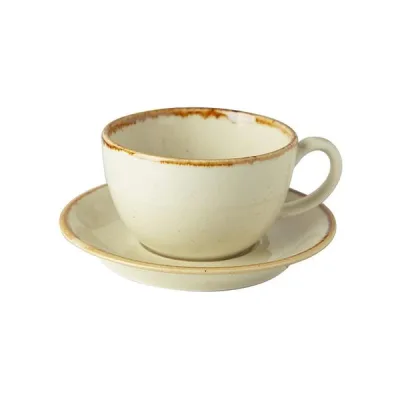 Porselen Seasons Sarı Tabaklı Çay Fincan