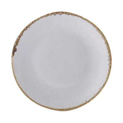 Porselen Seasons Gri Düz Tabak 18Cm   