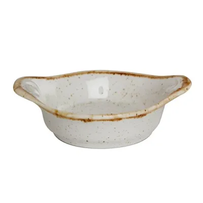 Porselen Seasons Bej Mini Tabak 8Cm   