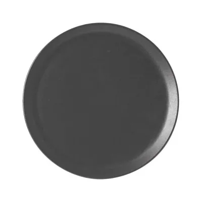 Porselen Seasons Siyah Düz Tabak 20Cm  