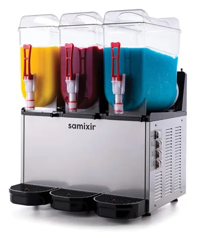 Slush Triple Meyve Suyu Dispenseri Üç Bölmeli Inox SLUSH36.I