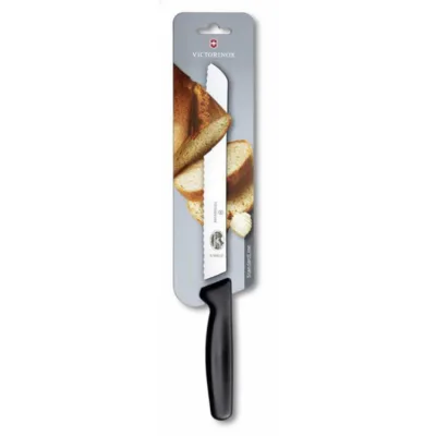 Siyah Saplı Blisterli Ekmek Bıçağı 21 cm