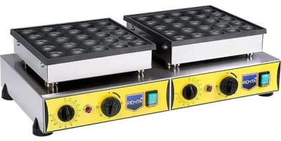 Yuvarlak Çiftli Bubble Pankek Makinesi Elektrikli W27