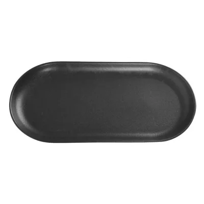 Porselen Seasons Siyah Kayık Tabak 30Cm 